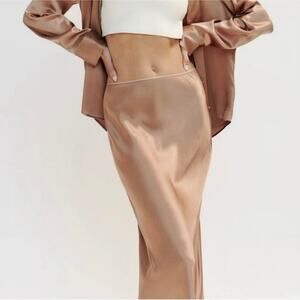 NEW Reformation x Layla Silk Midi Skirt Women’s Size 4